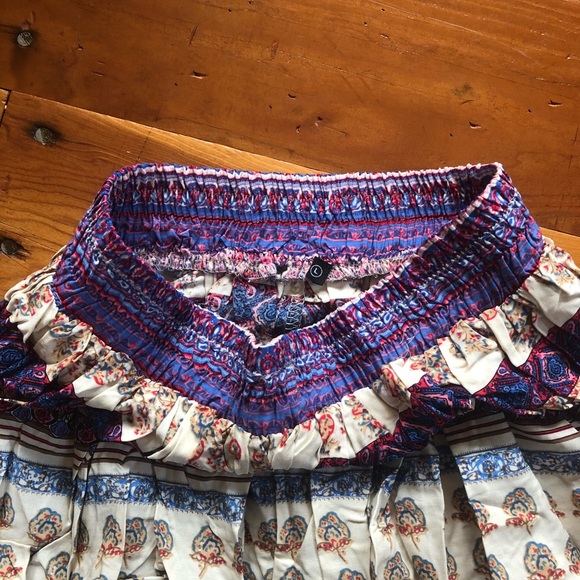 Gypsy boho broomstick skirt long maxi spell S M hippie bohemian free spirit - Picture 9 of 11